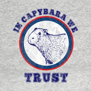 In Capybara We Trust Funny Capybaras Lover Animal Mammal Rodent Gift T-Shirt